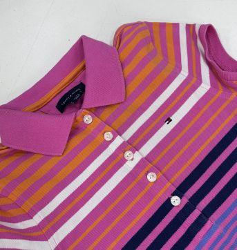 Vestido Listrado Tommy Hilfiger - 8 anos - Tommy Hilfiger