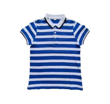 Camiseta Polo Listrada Burberry - 10 anos - Burberry