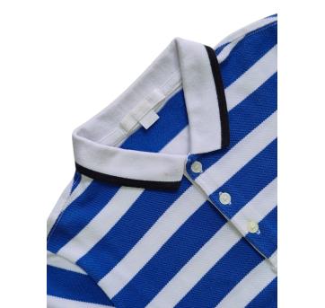 Camiseta Polo Listrada Burberry - 10 anos - Burberry