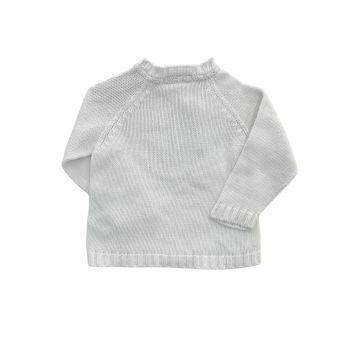 Casaco Manga Longa Branco Burberry - 6 meses - Burberry