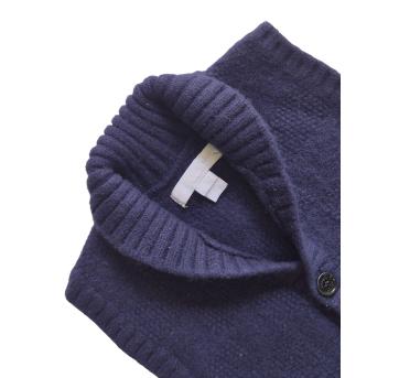 Colete Tricot Azul Marinho Burberry - 12 a 18 meses - Burberry