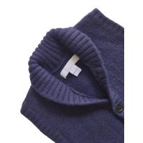 Colete Tricot Azul Marinho Burberry - 12 a 18 meses - Burberry