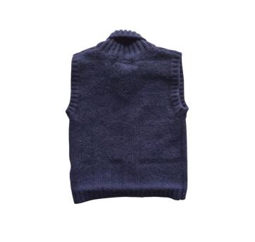 Colete Tricot Azul Marinho Burberry - 12 a 18 meses - Burberry