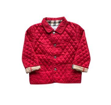 Jaqueta Inverno Vermelha Burberry - 18 meses - Burberry