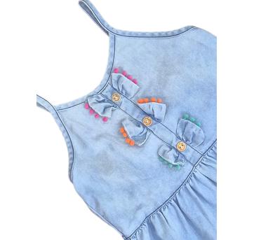 Vestido Azul Alphabeto - 10 anos - Alphabeto