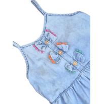 Vestido Azul Alphabeto - 10 anos - Alphabeto