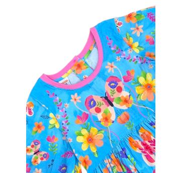 Vestido Estampado Alphabeto - 10 anos - Alphabeto