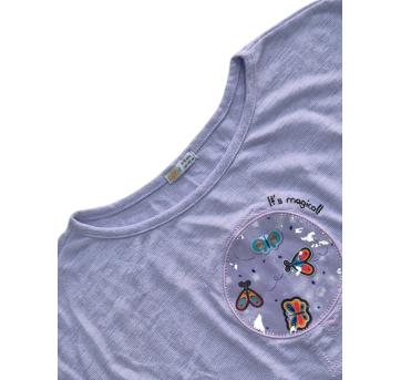 Camiseta Lilás Alphabeto - 10 anos - Alphabeto