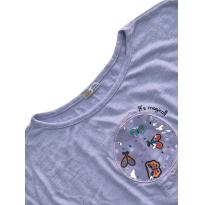 Camiseta Lilás Alphabeto - 10 anos - Alphabeto