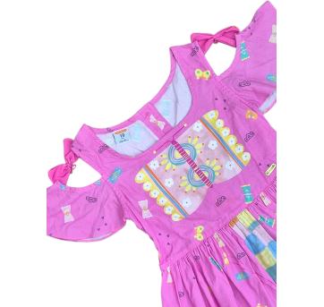 Vestido Estampado Alphabeto - 10 anos - Alphabeto