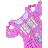 Vestido Estampado Alphabeto - 10 anos - Alphabeto