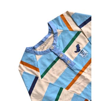 Camiseta Manga Longa Listrada Alphabeto - 6 anos - Alphabeto