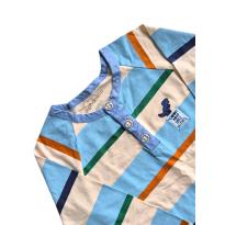 Camiseta Manga Longa Listrada Alphabeto - 6 anos - Alphabeto