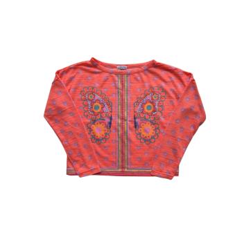 Camiseta Manga Longa Estampado Alphabeto - 10 anos - Alphabeto