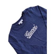 Camisa Manga Longa Azul Gucci - 18 a 24 meses - Gucci