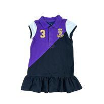 Vestido Roxo e Preto Ralph Lauren - 4 anos - Ralph Lauren