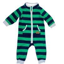 Macacão listrado VERDE E AZUL CARTER’S - 9 meses - Carter`s