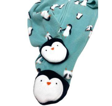 Macacão fleece pinguim CARTER’S - Recém Nascido - Carter`s