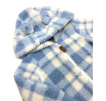 Macacão xadrez de sherpa Carter’s - 9 meses - Carter`s