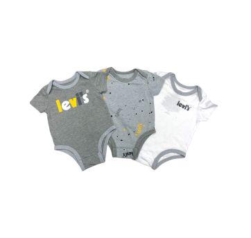 Kit 3 Bodys Levi’s - 3 meses - Levi`s