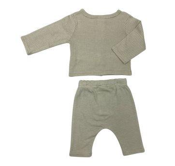 Conjunto longo CARTER’S verde listrado - Recém Nascido - Carter`s