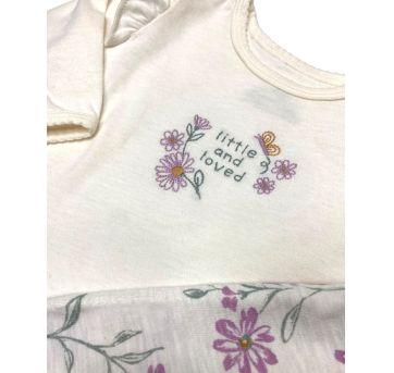 Conjunto Carter’s Floral Menina - 3 meses - Carter`s