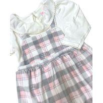 Vestido com Gola Momi - 6 a 9 meses - Momi