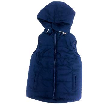 Colete Infantil Tip Top Azul Marinho com Capuz e Forro Peluciado - 5 anos - Tip Top