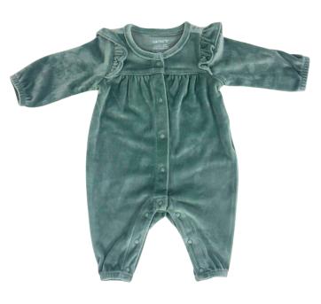 Macacão Plush Carter’s Verde com Babadinhos - 1 ano - Carter`s