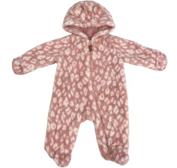 Macacão Plush Infantil Carter’s Rosa com Capuz e Orelhinhas - 1 ano - Carter`s