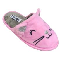 Pantufa Infantil Palomino Rosa com Orelhinhas – Gatinha Fofa - 28 - Palomino