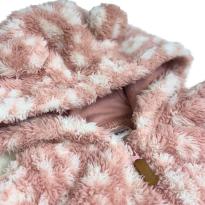 Macacão Plush Infantil Carter’s Rosa com Capuz e Orelhinhas - 1 ano - Carter`s