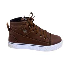 Tênis Infantil Glady Marrom Cano Alto com Cadarço - 29 - Sem etiqueta Importado