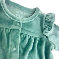 Macacão Plush Carter’s Verde com Babadinhos - 1 ano - Carter`s