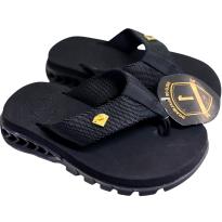 Sandália Masculina Kenner Preta Estilo Papete com Tira Larga - 28 - Sem etiqueta Importado