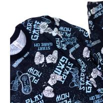 Pijama Infantil Masculino Game On – Conjunto de Blusa e Calça Estampado Gamer - 5 anos - Sem etiqueta Importado