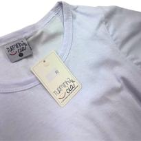 Conjunto Infantil Turminha & Cia – Camiseta Branca Básica + Bermuda Azul Marinho - 10 anos - Sem etiqueta Importado