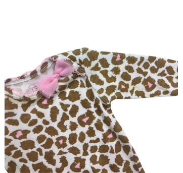 Body Infantil Estampado Oncinha com Lacinho – Manga Longa - 1 ano - Carter`s
