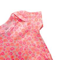 Body Infantil Carter’s – Estampa Floral Rosa Vibrante - 1 ano - Carter`s