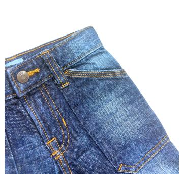 Calça Jeans Infantil Azul Escuro com Detalhes Estonados - 5 anos - Gap Kids