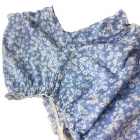 Blusa Infantil Zara Ciganinha Azul – Estampa Floral Delicada - 5 anos - Zara