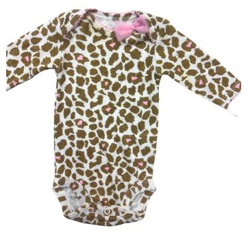 Body Infantil Estampado Oncinha com Lacinho – Manga Longa - 1 ano - Carter`s