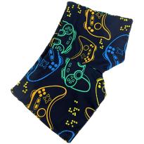 Sunga Infantil Gamer Preta com Estampa de Controles Coloridos - 4 anos - Sem etiqueta Importado