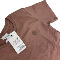 Camiseta Infantil Marrom  com Bordado – Daze Kids - 10 anos - Sem etiqueta Importado