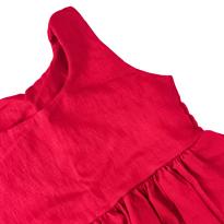 Vestido Infantil Vermelho sem Mangas – Saia Rodada e Confortável - 1 ano - Sem etiqueta Importado