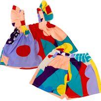 Conjunto de verão - 6 a 9 meses - Não informada