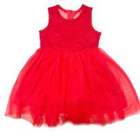 Vestido vermelho floral - 3 anos - Sem etiqueta Importado