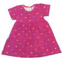 Vestido Rosa - 3 a 6 meses - Não informada