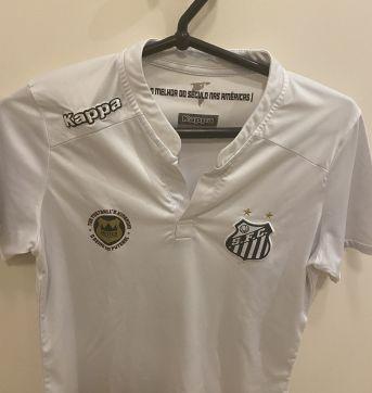 Camisa Santos Futebol Clube - 10 anos - Kappa