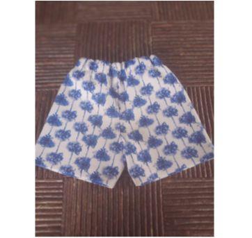 Short floral azul - 6 anos - Sem marca